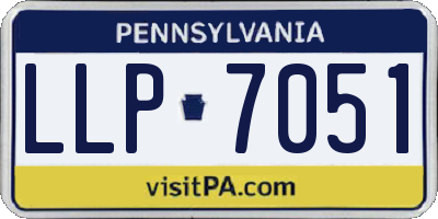 PA license plate LLP7051
