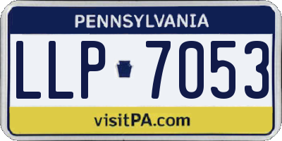 PA license plate LLP7053
