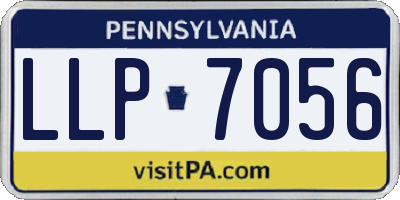 PA license plate LLP7056