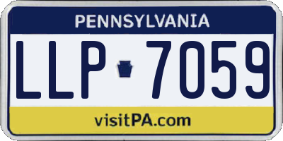 PA license plate LLP7059