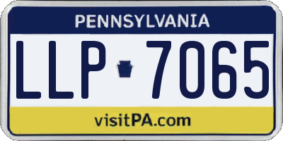 PA license plate LLP7065