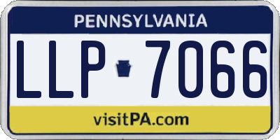 PA license plate LLP7066