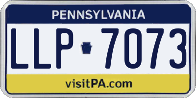 PA license plate LLP7073