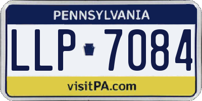 PA license plate LLP7084