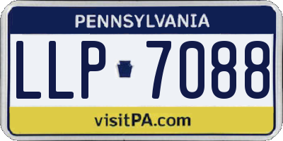 PA license plate LLP7088