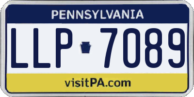 PA license plate LLP7089