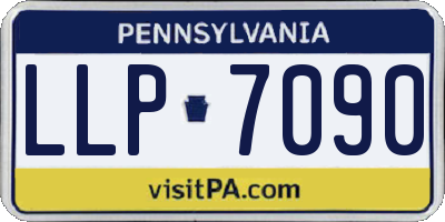 PA license plate LLP7090