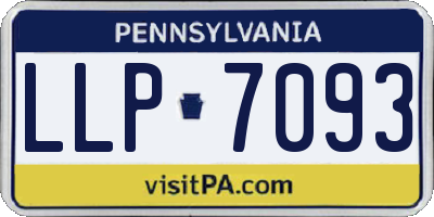 PA license plate LLP7093