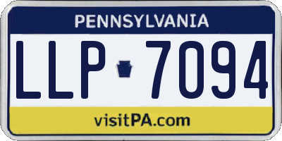 PA license plate LLP7094