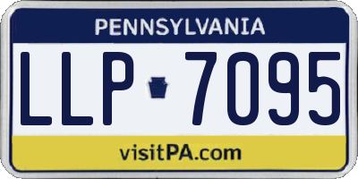PA license plate LLP7095