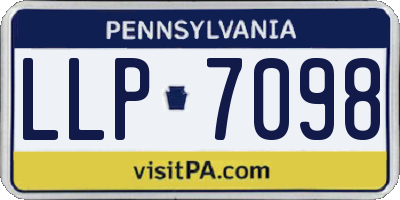 PA license plate LLP7098