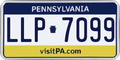 PA license plate LLP7099