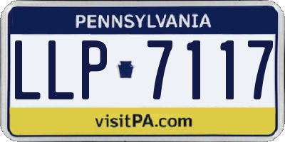 PA license plate LLP7117