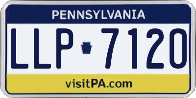 PA license plate LLP7120