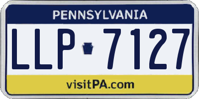PA license plate LLP7127