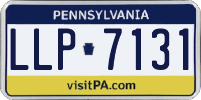 PA license plate LLP7131
