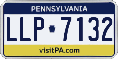 PA license plate LLP7132