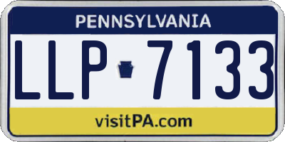 PA license plate LLP7133