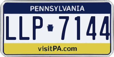 PA license plate LLP7144