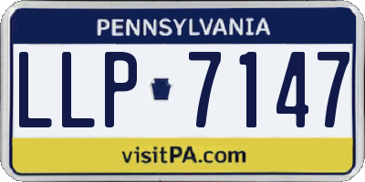 PA license plate LLP7147