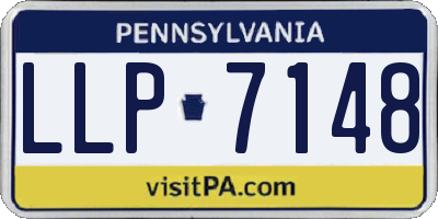 PA license plate LLP7148