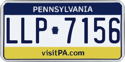 PA license plate LLP7156