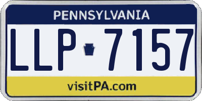 PA license plate LLP7157