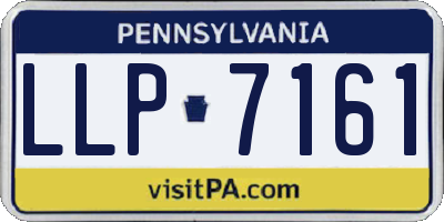 PA license plate LLP7161