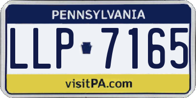 PA license plate LLP7165