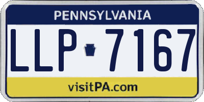 PA license plate LLP7167