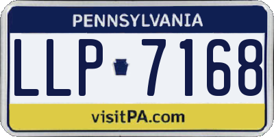 PA license plate LLP7168