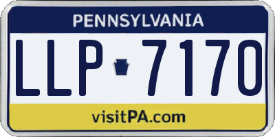 PA license plate LLP7170