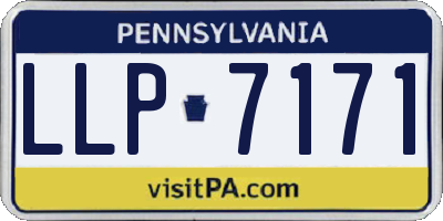 PA license plate LLP7171
