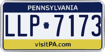 PA license plate LLP7173