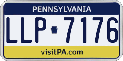 PA license plate LLP7176