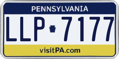 PA license plate LLP7177
