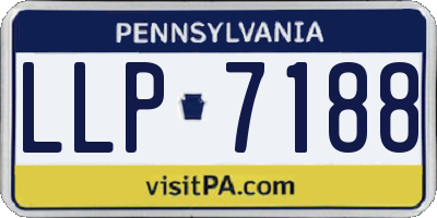PA license plate LLP7188