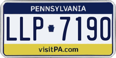 PA license plate LLP7190