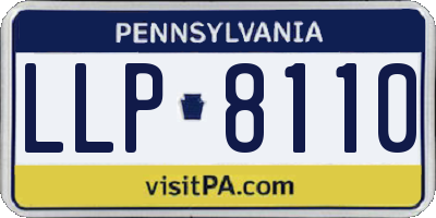 PA license plate LLP8110