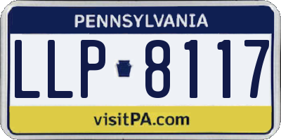PA license plate LLP8117