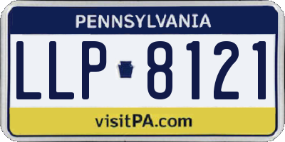 PA license plate LLP8121
