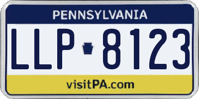 PA license plate LLP8123