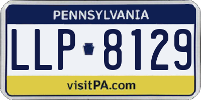 PA license plate LLP8129