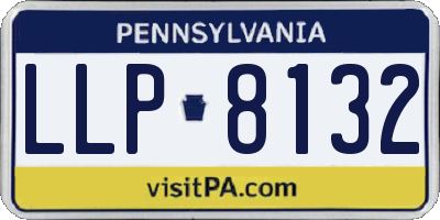 PA license plate LLP8132