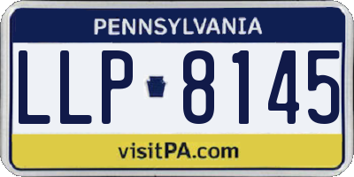 PA license plate LLP8145
