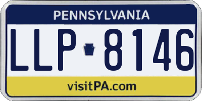 PA license plate LLP8146