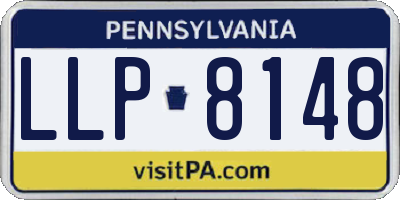 PA license plate LLP8148