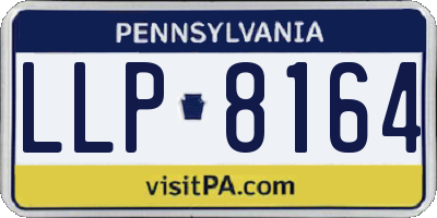 PA license plate LLP8164