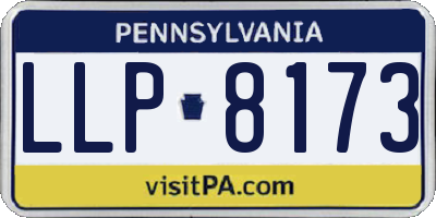 PA license plate LLP8173