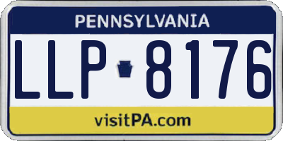 PA license plate LLP8176